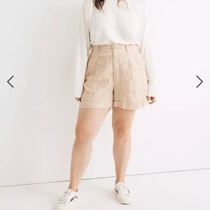 Madewell Pleated linen short